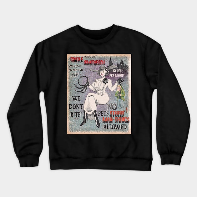 Artist Alley - No Shoes, No Shirts, Stupid Man Things, No Service (MiddayMassacre) Crewneck Sweatshirt by The Monster Cast Store